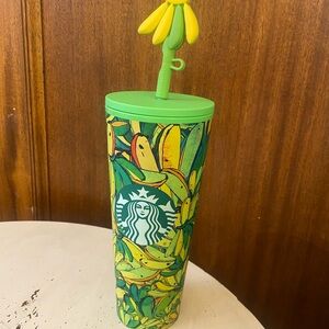 Starbucks Vibrant Green and Yellow Banana Tumbler